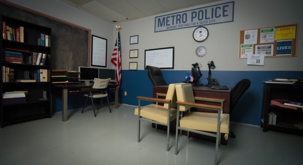 Police station filming location miami