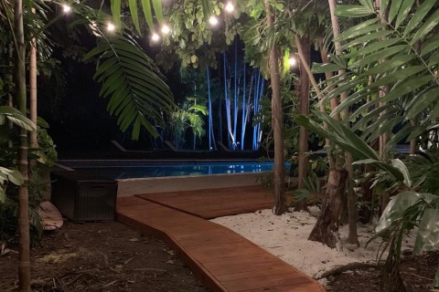 tropical garden filming location