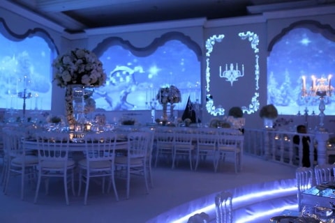video projection mapping for weddings