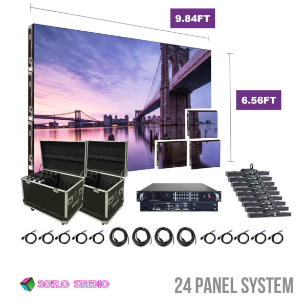 NovaStar P3.91mm SoFlo Indoor Turn-key LED Display System (24 panels 500x500)