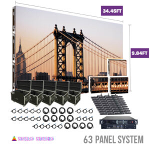34FT x 9FT P3.91mm Indoor Turn-key LED Display Rental - Indoor LED Video Wall Rentals in Miami