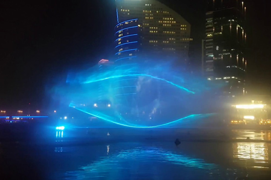 water screen projection miami