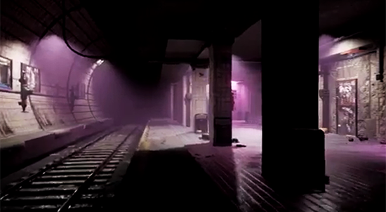 Subway Virtual Set