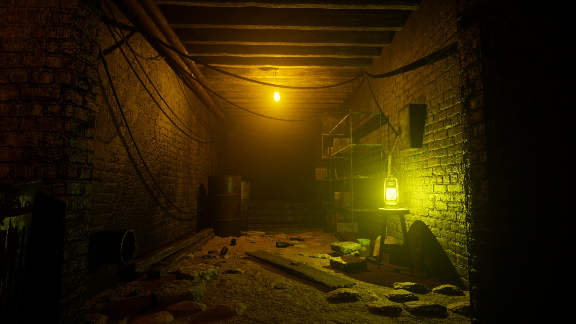 Abandoned Basement Virtual Set