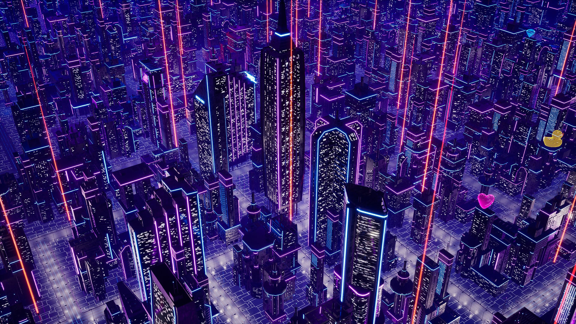 Neon City Virtual Set 4