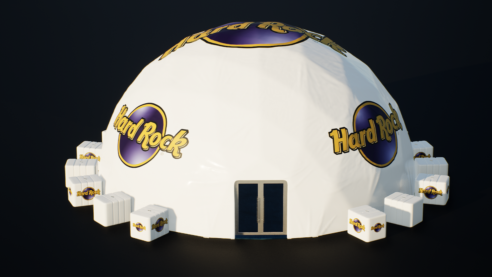Hard Rock Dome Installation