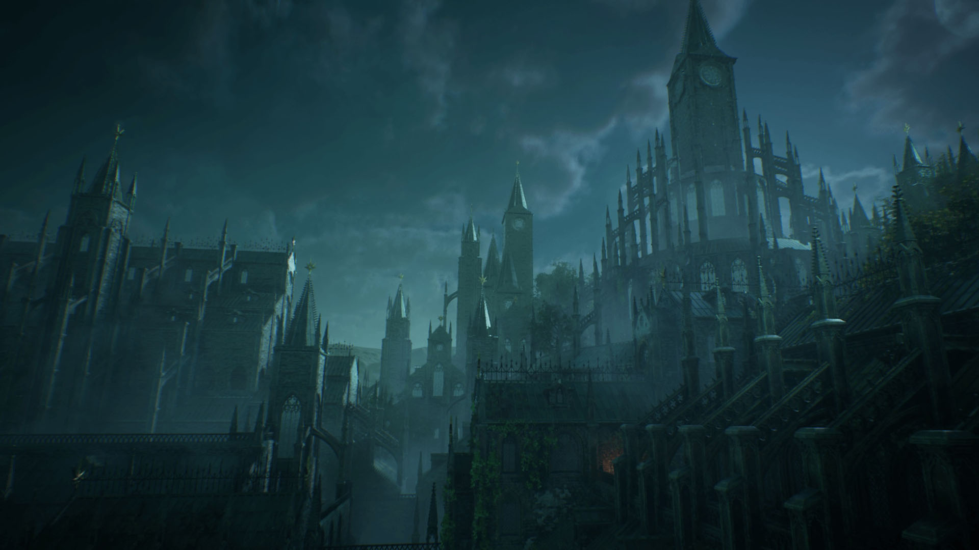 Gothic Cathedral Night Virtual Set