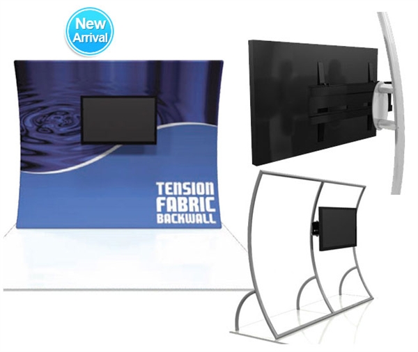 10ft Formulate VC6 Vertical Curve Tension Fabric Display