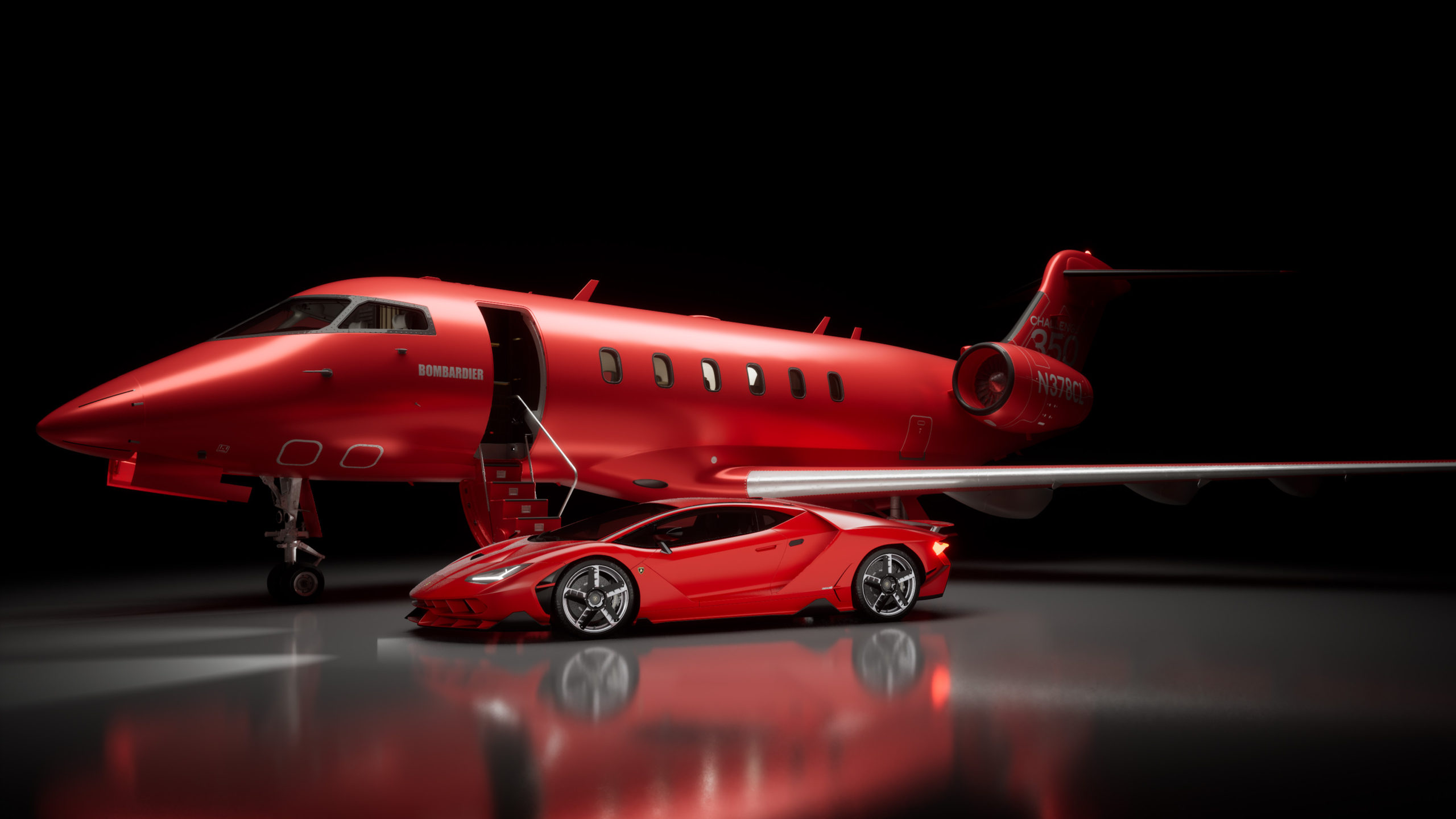 Private Jet Hangar Virtual Set Miami Video & Film Production
